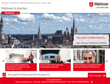 Tablet Screenshot of malteser-aachen.de